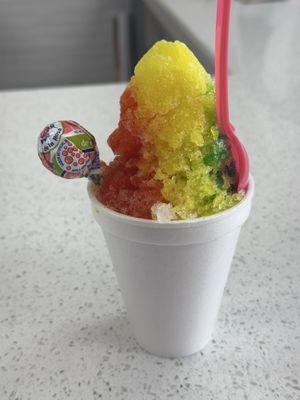 Rainbow snocone