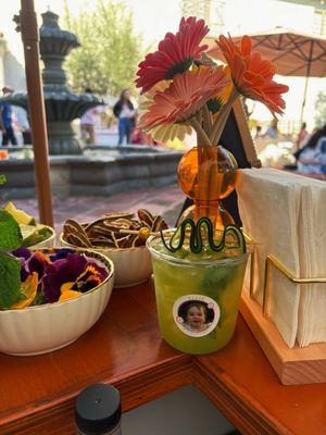 Cucumber and mint refresher for this lovely 1st Birthday Party!