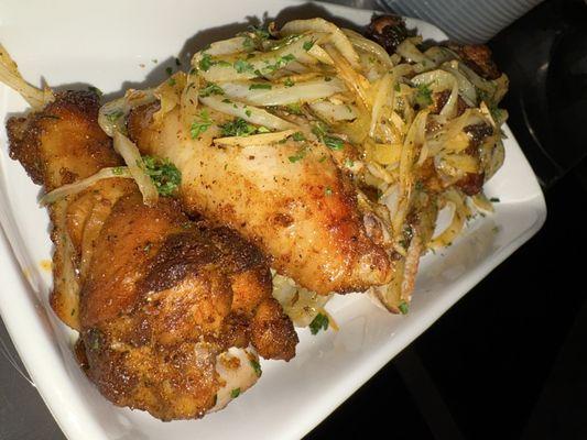 Close look of the chicken wings