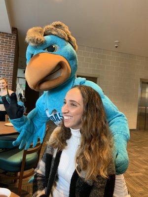 A bit of Chauncey motivation during one of CCU's many basketball tournaments