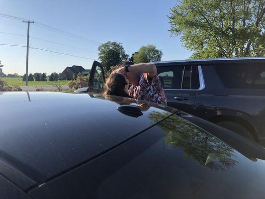 Dr. Ashcraft, fixing my kid in a parking lot during a holiday weekend.