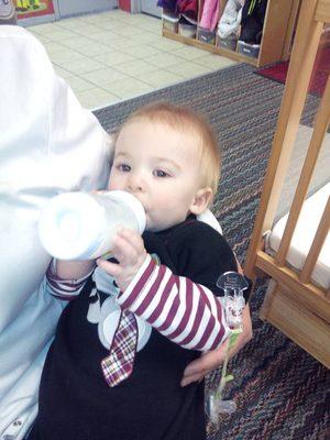 Our Infants are given special individual care during feeding time.