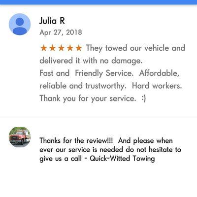 Quick Witted Towing Company