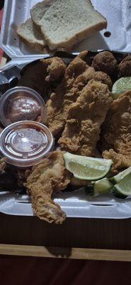 Take home fish and shrimp from Charky's