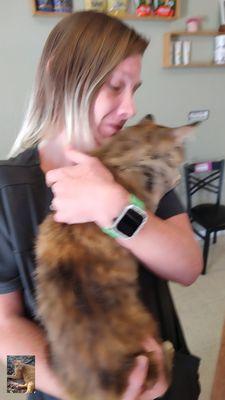 This is Dr.Atens Totally Dedicated Vetenerian Assistant. She took care of my Sugar while He was in their pet hospital for 5 days.