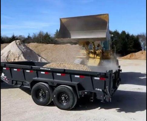 Landscape material delivery