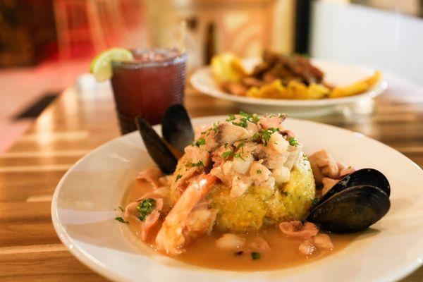 Seafood Mofongo