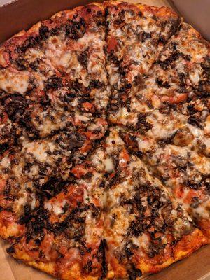 Pepperoni, mushroom, garlic