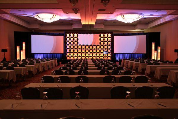 Custom Backdrop - HD Projection - LED lighting