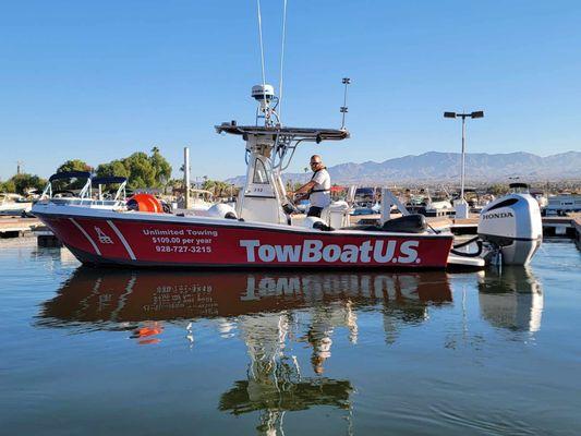 We run a fleet of 7 center console tow boats.