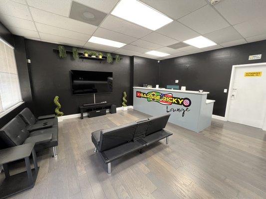 Comfortable wait area.