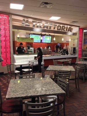 Store front inside the airport.