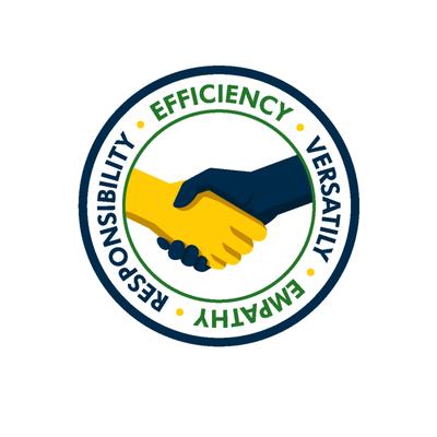 Our values:
* Efficiency
* Versatility
* Empathy
* Responsibility