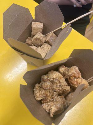 Fried Tofu & Popcorn Chicken