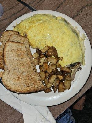 Mushroom omelet