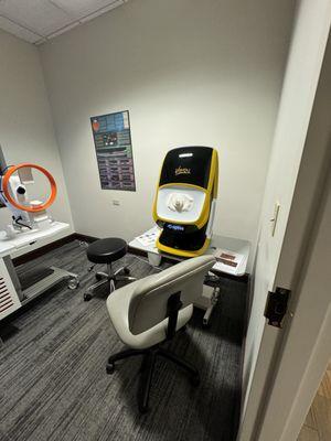 This machine allows you NOT I repeat not get your eyes dilated. Highly recommend and it cost $35. Totally worth it!