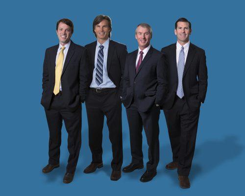 Our Arthroscopy and Sports Medicine team includes Dr. Dustin Dyer, Dr. Shannon Wolfe, Dr. Bill Beach and Dr. Paul Caldwell
