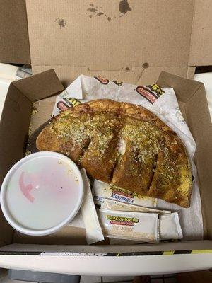 Large ham and cheese sub