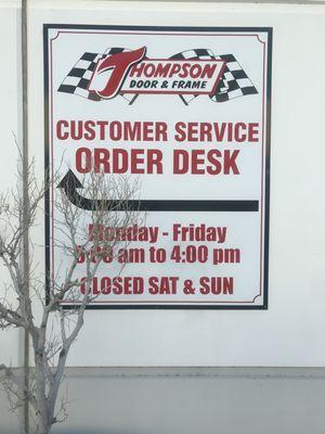 Business hours are Monday -Friday 6am - 4pm