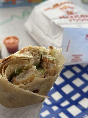 Fish burrito. More like fish sticks burrito.