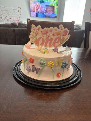 The 8" double tier cake