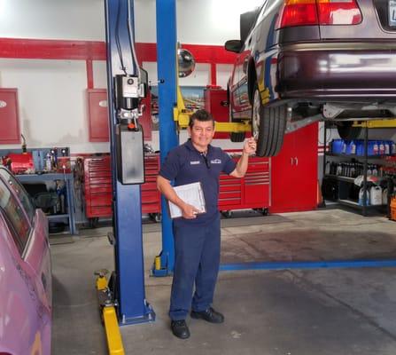 Robert doing his diagnosis