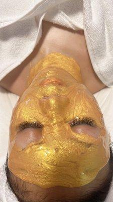24k gold mask