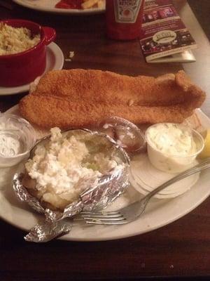Fried catfish sandwich