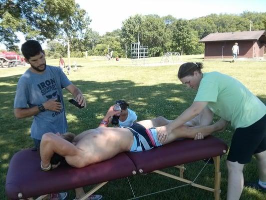 Working on the #IronCowboy this summer as he took on state #42 of 50!