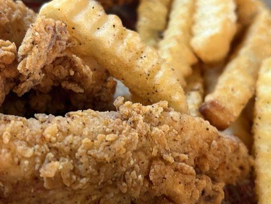 Chicken fingers and fries