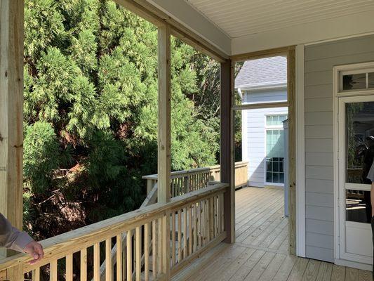 Screen porch remodel and deck resurface