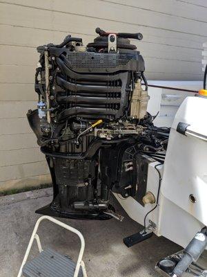 Dropped in to see how it was coming on repairing my engine