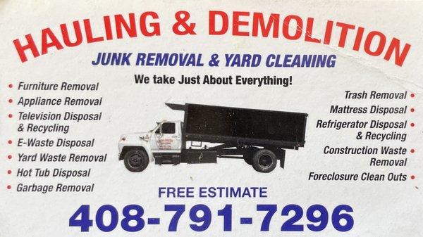 JZ Hauling and Demolition