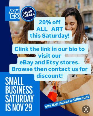 Shop Small Business Saturday!