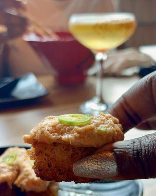 Crispy rice with Spicy tuna