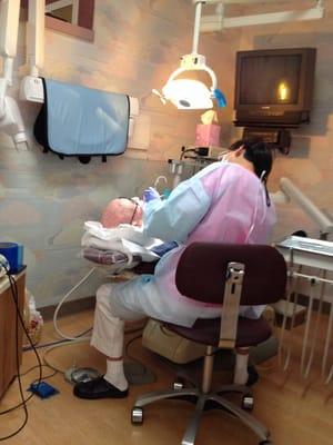 Teeth cleaning and check up for Dad.