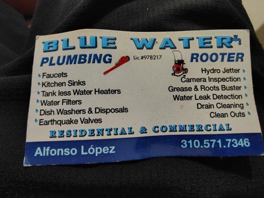 Blue Water Plumbing