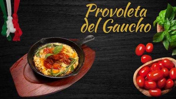 Provoleta del Gaucho, aged 5 years provolone cheese Au gratin