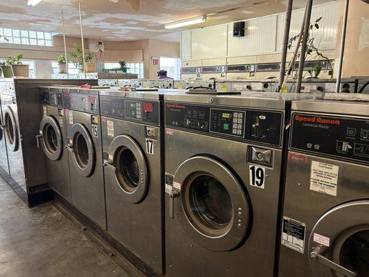 The tape over the coin slot indicates that the machine is out of service.
