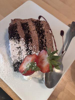 Chocolate cake - I'm so glad that it's not too sweet.