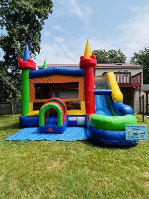 We got Great prices for all our party stuff. We got the kids a 7-1 combo bounce slide and a Tent Table chair package