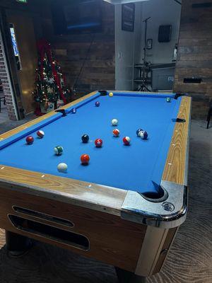 The pool table we were assigned