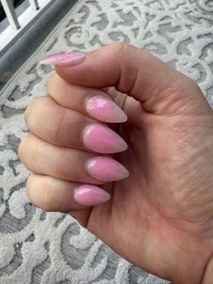 Ask T for a while for Ombré nails and he delivered.