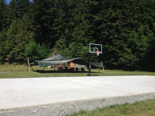 Sport Court ready for graduation party!