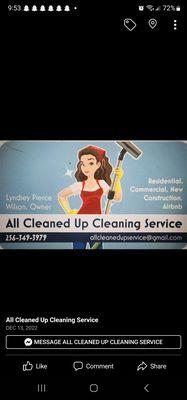 All Cleaned Up Cleaning Service