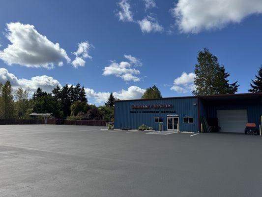 Complete project with stripe work at Chehalis Rentals