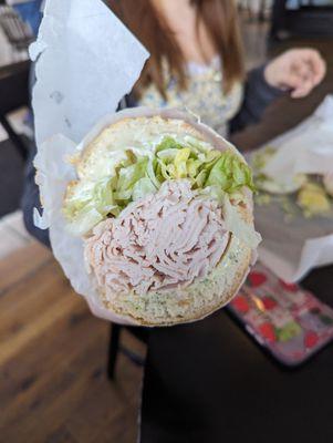 Now that's a sandwich Half for now half for later