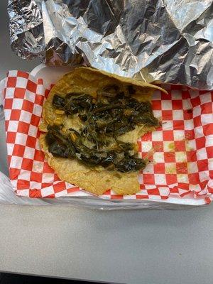 Quesadilla de rajas poblanas.