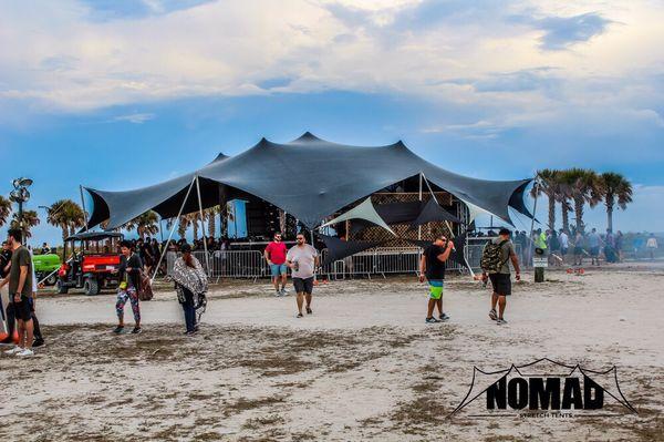 4200sqft stage + dance floor at Rapture Music Fest 2017