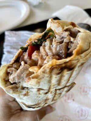 Pork lavash wrap - it's a BEAST!
